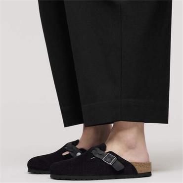 BIRKENSTOCK WOMENS BOSTON BRAIDED SANDAL - BLACK