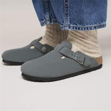 BIRKENSTOCK WOMENS BOSTON BS SANDAL - GREY