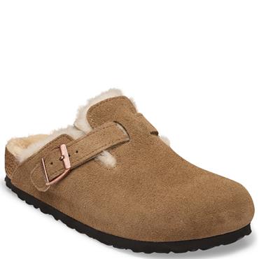 BIRKENSTOCK WOMENS BOSTON CLOG - DARK TEA