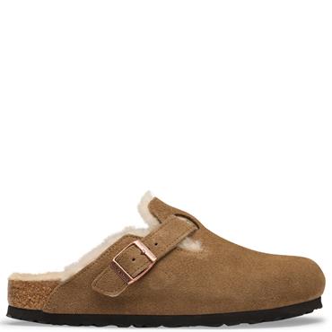 BIRKENSTOCK WOMENS BOSTON CLOG - DARK TEA