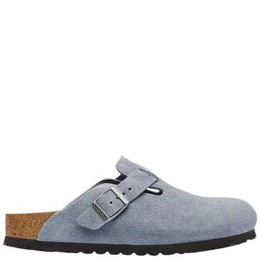 BIRKENSTOCK WOMENS BOSTON LEVE STONE BLU - BLUE