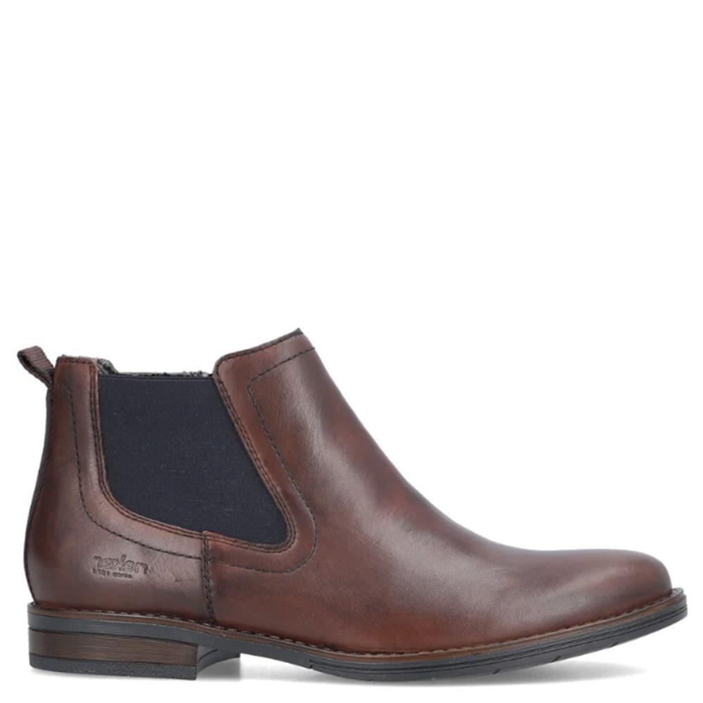 RIEKER MENS ZIP CHELSEA ANKLE BOOT BROWN Paul Byron Shoes Ireland