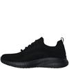 SKECHERS WOMENS SLIP ON LACE WORK SHOE - BLACK
