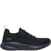SKECHERS WOMENS SLIP ON LACE WORK SHOE - BLACK