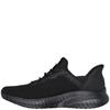 SKECHERS WOMENS WORK SLIP ON LACE SHOE - BLACK