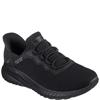 SKECHERS WOMENS WORK SLIP ON LACE SHOE - BLACK