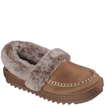SKECHERS WOMENS BOBS COZY SLIPPER - CHESTNUT