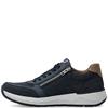 RIEKER MENS WIDE FIT ZIP COMFORT SHOE - BLUE