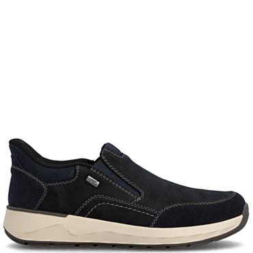 RIEKER MENS WIDE FIT COMFORT SHOE - BLUE
