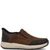 RIEKER MENS WIDE FIT COMFORT SHOE - BROWN