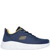 SKECHERS WOMENS WASHABLE LACE TRAINER - NAVY GOLD