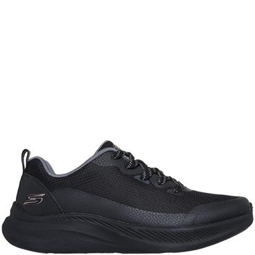 SKECHERS WOMENS BOBS LACE TRAINER - BLACK