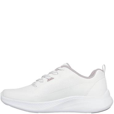 SKECHERS WOMENS BOBS LACE TRAINER - WHITE