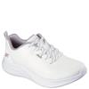 SKECHERS WOMENS BOBS LACE TRAINER - WHITE