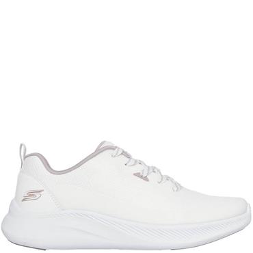 SKECHERS WOMENS BOBS LACE TRAINER - WHITE