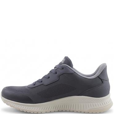 SKECHERS WOMENS WATERPROOF BOBS TRAINER - DARK NAVY