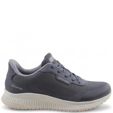 SKECHERS WOMENS WATERPROOF BOBS TRAINER - DARK NAVY