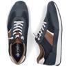 RIEKER MENS LACE CASUAL SHOE - BLUE