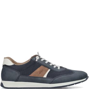RIEKER MENS LACE CASUAL SHOE - BLUE