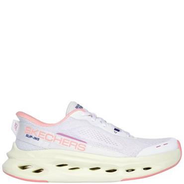 SKECHERS WOMENS MAX SLIP IN'S TRAINER - WHITE PINK