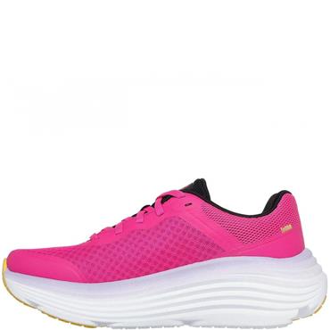 SKECHERS WOMENS MAX CUSHION LACE TRAINER - RASPBERRY