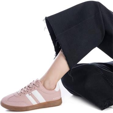 XTI WOMENS LACE TRAINER - NUDE