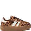 XTI WOMENS LACE TRAINER - LEOPARD