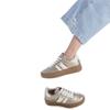 XTI WOMENS LACE TRAINER - GOLD