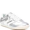 XTI WOMENS LACE TRAINER - SILVER