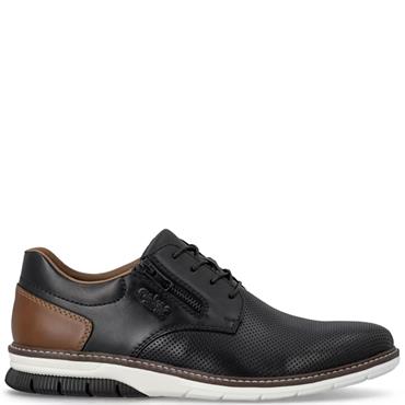 RIEKER MENS CASUAL SHOE - BLACK
