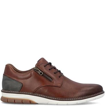 RIEKER MENS CASUAL SHOE - BROWN