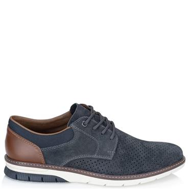 RIEKER MENS CASUAL SHOE - BLUE