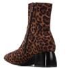 XTI WOMENS ANIMAL PRINT ZIP ANKLE BOOT - LEOPARD