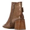 XTI WOMENS BUCKLE STRAP ZIP ANKLE BOOT - BEIGE