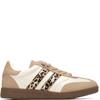 XTI WOMENS LACE TRAINER - BEIGE LEOPARD