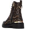 XTI WOMENS ANIMAL PRINT ZIP LACE BOOT - LEOPARD