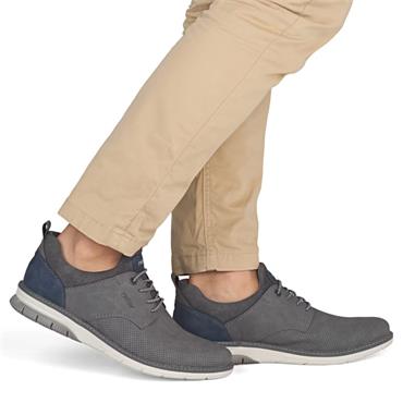 RIEKER MENS CASUAL SHOE - GREY