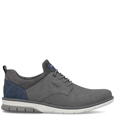 RIEKER MENS CASUAL SHOE - GREY