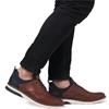 RIEKER MENS LACE CASUAL SHOE - NAVY BROWN