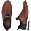 RIEKER MENS LACE CASUAL SHOE - NAVY BROWN