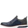 RIEKER MENS LACE CASUAL SHOE - NAVY TABACCO