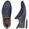 RIEKER MENS LACE CASUAL SHOE - NAVY TABACCO
