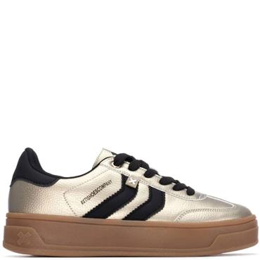 XTI WOMENS LACE TRAINER - GOLD
