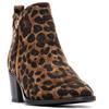 XTI WOMENS ANIMAL PRINT ZIP ANKLE BOOT - LEOPARD ANIMAL PRINT