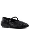 XTI WOMENS DIAMANTE FLAT STRAP SHOE - BLACK