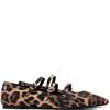 XTI WOMENS FLAT STRAP SHOE - LEOPARD