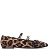 XTI WOMENS FLAT STRAP SHOE - LEOPARD