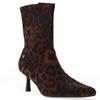 XTI WOMENS POINT TOE ZIP ANKLE BOOT - LEOPARD