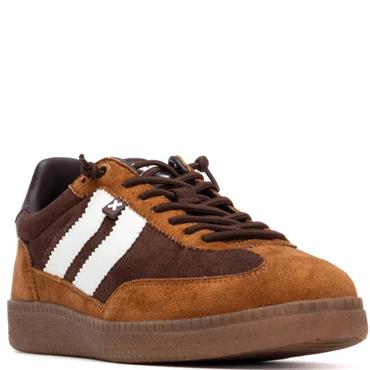 XTI WOMENS LACE TRAINER - CAMEL