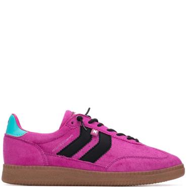 XTI WOMENS LACE TRAINER - FUCHSIA